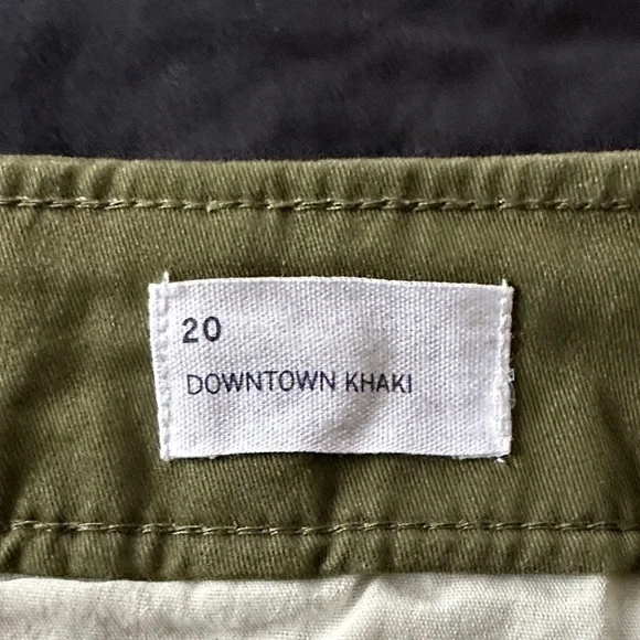 GAP Factory Women’s Downtown Olive Khaki Chinos :: Size 20 - Picture 6 of 7